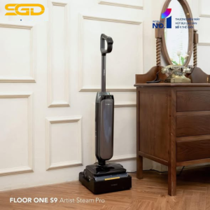 Máy hút lau sàn Tineco Floor One S9 Artist Steam Pro – Công nghệ hơi nước HyperSteam 140°C, thiết kế 180° lay-flat, thương hiệu Tineco cao cấp