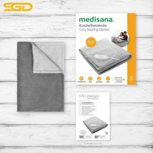 Chăn sưởi điện Medisana HDW 180 × 130 cm – Giữ ấm nhanh, tiết kiệm điện, an toàn tuyệt đối từ Đức