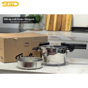 Nồi áp suất Fissler Vitaquick Black 4.5L – Nấu nhanh, tiết kiệm năng lượng, chuẩn công nghệ Đức