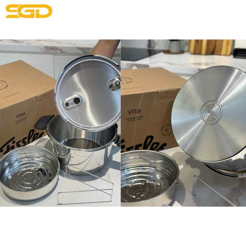 Nồi áp suất Fissler Vitaquick Black 4.5L – Nấu nhanh, tiết kiệm năng lượng, chuẩn công nghệ Đức - Ảnh 2