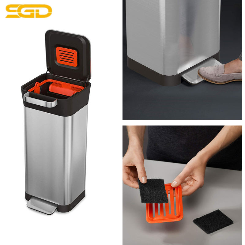 Thùng rác nén thông minh Joseph Joseph Titan 30L – Công nghệ nén rác gấp 3 lần, tiết kiệm túi & tối ưu không gian - Ảnh 2