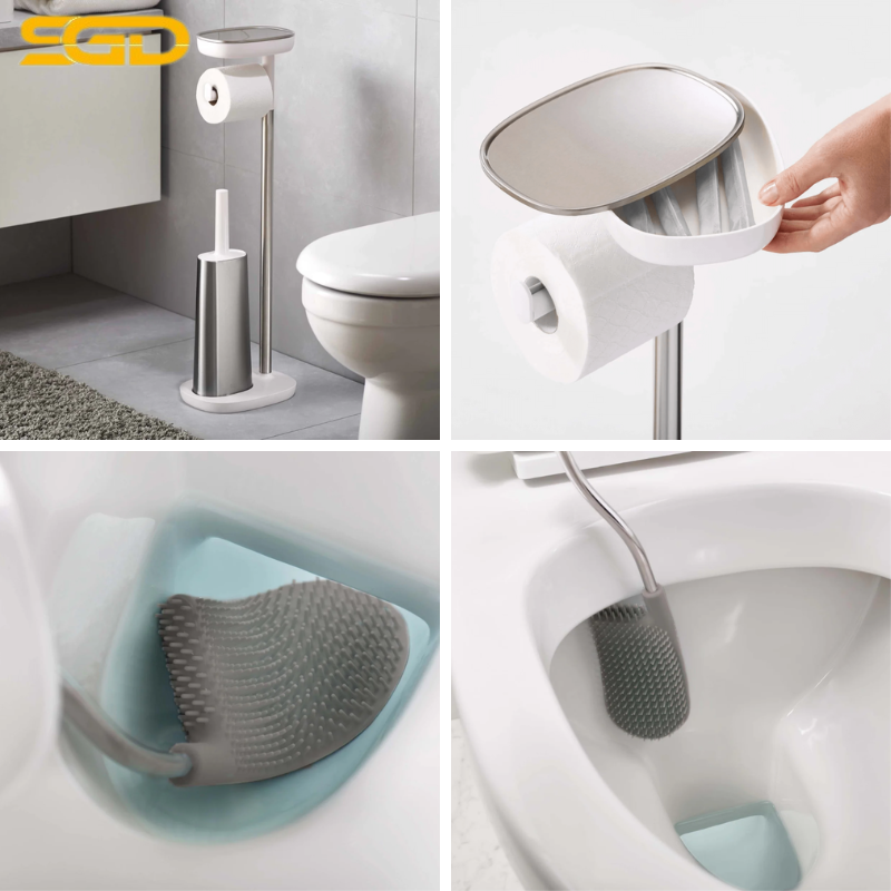 Giá đựng giấy vệ sinh & cọ toilet Joseph Joseph 70519 Easystore Plus là giải pháp 2in1 cho phòng tắm gọn gàng - sang trọng - Ảnh 2
