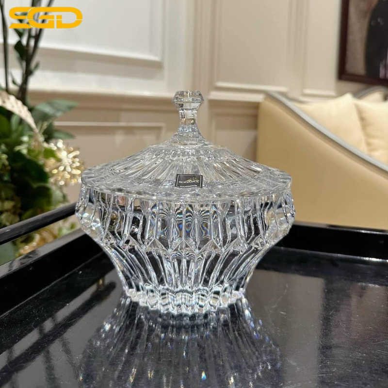 Bộ Đĩa & Thố Pha Lê Rogaska Crown Jewel – Đẳng Cấp Nghệ Thuật Pha Lê Châu Âu Cho Không Gian Sống Sang Trọng - Ảnh 2