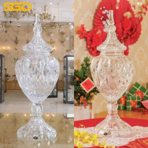 Âu Pha Lê Nắp Cao Bohemia Crystal 55cm - pha lê Châu Âu cao cấp, lưu giữ trọn vẹn sự sang trọng