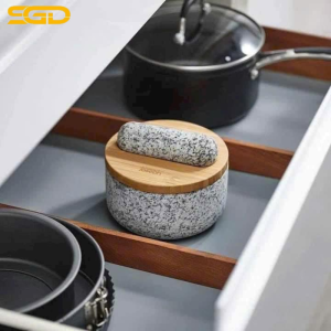 Bộ chày cối Joseph Joseph 20176 Dash – Cối đá granite kèm nắp tre tiện lợi