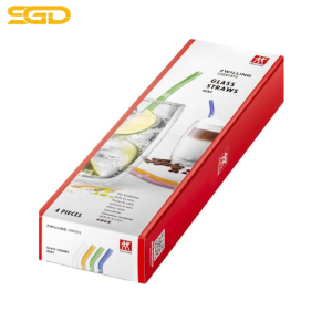 Set ống hút thủy tinh màu sắc 4 cái kèm chổi Zwilling 23cm – An toàn, tái sử dụng, thân thiện môi trường