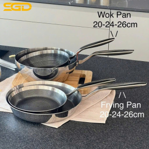 Chảo Đúc Inox Chống Dính Vân Nổi Kaiyo 26cm – Chiên Không Dính, Bền Đẹp Vượt Trội