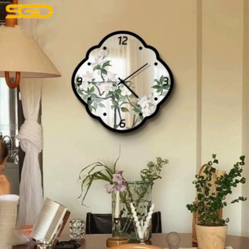 Đồng Hồ Treo Tường Đơn Giản ATORSE 30cm Viền Nâu & Viền Đen - Ảnh 2