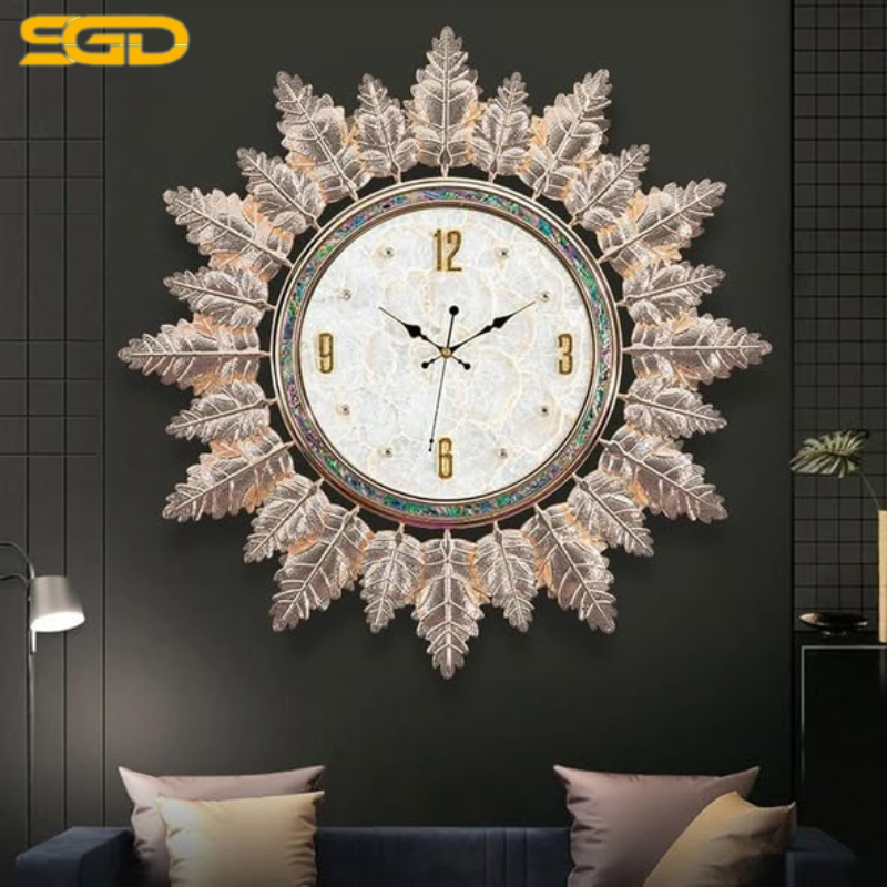 Đồng Hồ Hình Lá Cao Cấp SABALON 60cm Sang Trọng Hiện Đại - Ảnh 2