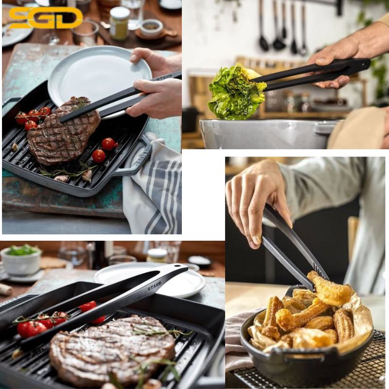 Kẹp Gắp Thức Ăn Staub Silicone Cao Cấp Chịu Nhiệt 31cm - Ảnh 2
