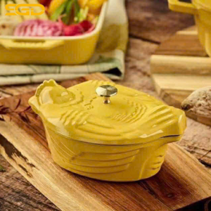 Nồi Gang Staub Size 17cm Phiên Bản Gà Vàng Cao Cấp Chuẩn Pháp