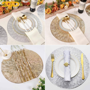 Sét Tấm Lót Bàn Ăn Evevda 12 Miếng Hình Tròn 38cm Cao Cấp