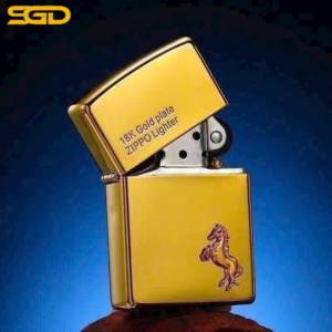 Zippo Ngựa Vàng Mạ Vàng 18K – Biểu Tượng Thành Công Và Đẳng Cấp