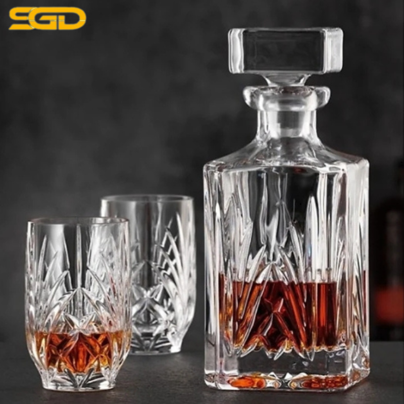 Bộ bình cốc Nachtmann Palais Whisky 102966 pha lê cao cấp sang trọng chuẩn Đức - Ảnh 2