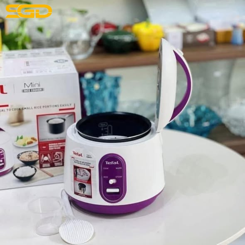 Nồi cơm điện cơ mini Tefal RK224168 0,7 lít – Thiết kế nhỏ gọn, nấu cơm ngon cho gia đình ít người - Ảnh 2