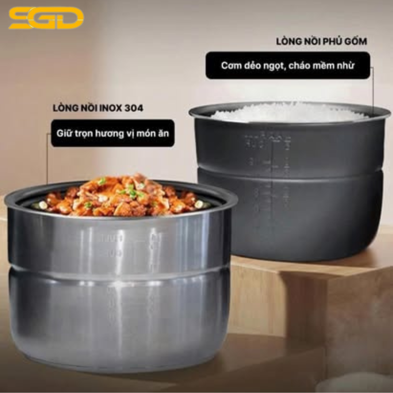 Nồi Cơm Áp Suất Đa Năng Habibullet PHB-8386 dung tích 6 lít - Trợ lý nấu ăn thông minh cho mọi gia đình - Ảnh 2