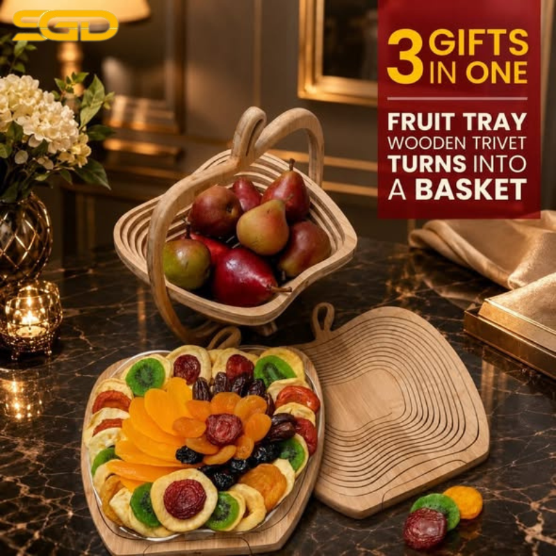 Rổ tre gấp gọn hình quả táo Fruit Basket – Thiết kế thông minh, trang trí đẹp mắt cho mọi không gian - Ảnh 2