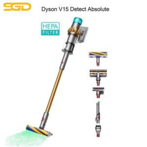 Máy hút bụi Dyson V15 Detect Absolute bản HEPA ống vàng công nghệ hút mạnh thông minh làm sạch vượt trội