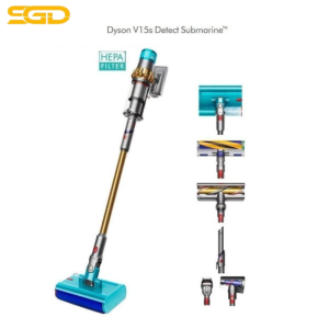 Máy hút bụi, lau nhà 2 in 1 Dyson V15s Detect Submarine công nghệ hút mạnh và lau sàn thông minh