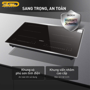 Bếp từ cao cấp 2 vùng nấu GKÖCH 7372DS2 5400W mặt kính Vitro Ceramic