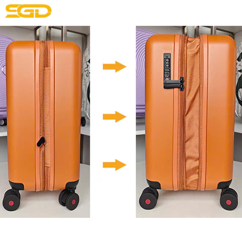 Vali Samsonite TOIIS Cabin 55cm màu đen/vàng thiết kế hiện đại, mở rộng sức chứa - Ảnh 3
