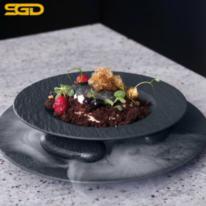 Đĩa phục vụ Pasta Villeroy & Boch Manufacture Rock 29cm Made in Germany thiết kế sứ cao cấp sang trọng