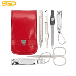 Bộ dụng cụ chăm sóc móng 6 món 3 Swords Germany Made in Germany thép không gỉ cao cấp