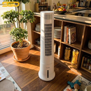 Quạt hơi nước Klarstein Highrise 3 in 1 màu đen/trắng làm mát, tạo ẩm và lọc không khí tiện lợi