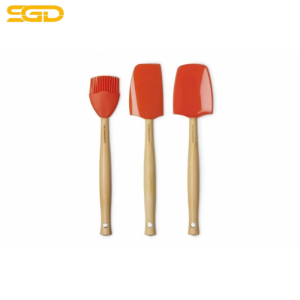 Set dụng cụ silicon 3 món Le Creuset cao cấp chịu nhiệt 250°C tiện dụng cho căn bếp hiện đại