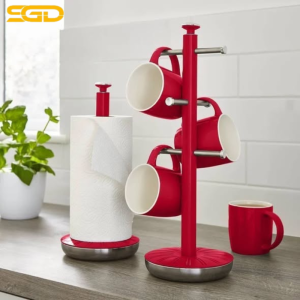 Cây treo cốc và dụng cụ để giấy đứng Swan Retro thiết kế phong cách cổ điển