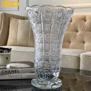 Lọ hoa pha lê mài M57 Bohemia 30,5cm – Vẻ đẹp sang trọng, họa tiết mài tinh xảo