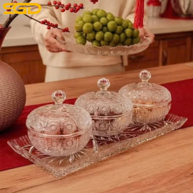 Thố pha lê mài M57 Bohemia 13cm – Thiết kế tinh xảo, sang trọng chuẩn pha lê Séc