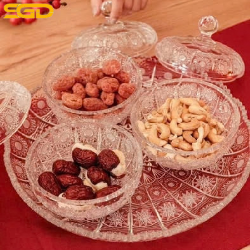 Thố pha lê mài M57 Bohemia 13cm – Thiết kế tinh xảo, sang trọng chuẩn pha lê Séc - Ảnh 2